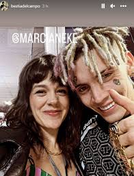 La foto de Marcianeke con Cristina, esposa de Fabrizio Copano