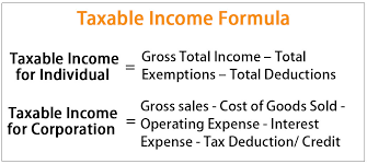 Taxable Income Formula Examples How To Calculate Taxable