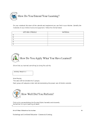 List of kitchen utensil chart 1 list of kitchen utensil chart 2. Commercial Cooking Learning Module