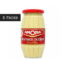 6 Pack Amora Large Jar Dijon Mustard Dijon Mustard Large Jar Dijon