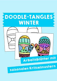 Eine gemeinsame initiative der zum und verschiedener gruppen zur sammlung interessanter quellen für die kunsterziehung: Winter Doodle Tangles Unterrichtsmaterial Zum Download