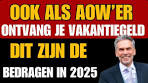 Ook als AOW'er ontvang je vakantiegeld: dit zijn de bedragen ... - YouTube