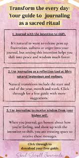 Your Guide To Using Journaling As A Sacred Ritual Free Guide Emotional Healing Journal Emotions