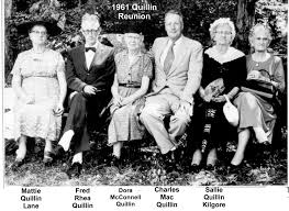 1961 Quillin Clan Reunion courtesy of Loretta Webb.