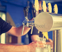 Brewing company branding and identity design elements. Beer Dispenser Logo Mockup Stock Photo Crushpixel