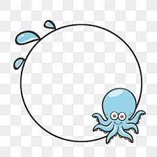 เส นขอบฟ าเส นขอบทะเลการ ต นปลาหม กย กษ รอบขอบ เส นขอบความค ดสร างสรรค กรอบกลม สร างสรรค กรอบส ดำภาพ png และ psd สำหร บดาวน โหลดฟร ปลาหม กย กษ แมงกระพร น