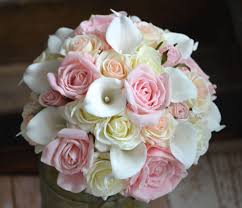 Evocative weddings by lapointe & bastchild. Rose Gold Lily Bouquet Novocom Top