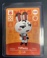 Shipped with usps first class package. Animal Crossing Amiibo Card New With Hard Sleeve Included Us 030 Tiffany Ebay