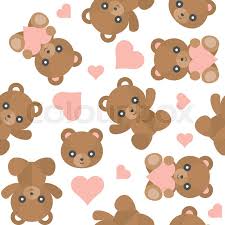 Check spelling or type a new query. Seamless Pattern Cute Teddy Bear Stock Vector Colourbox
