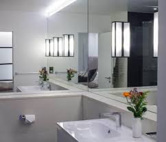 Oversized Mirror In Tiny Bathroom Minimalist Bathroom Mirror Wall Bathroom Bathroom Mirror Design