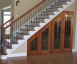 Stairs can be an afterthought when it comes to designing a space. A Great Way To Showcase Your Wine Without Taking Up Any Space Wine Storage Stairs Design Traditional Staircase Staircase Design