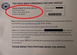 View this page the evening before your jury service date and the day of your jury service to receive the latest information on your jury status. Jury Online Response Reporting Schedule Washtenaw County Mi