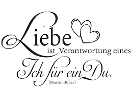 Wandtattoo Liebe Ist Verantwortung Eines Ich Fur Ein Du