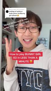 Bunny Girlsenpai Ending Tuto Piano