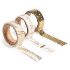 Modern 3 Rolls Of Gold Cactus Masking Tape Articulos Escolares Utiles Escolares Lindos Cinta De Enmascarar