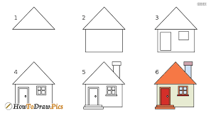 Color in your house to finish your drawing. How To Draw A House Step By Step Homelooker