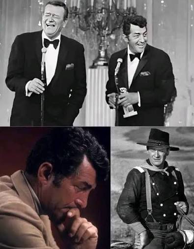 The Tear Dean Martin Couldn't Hide at John Wayne's Funeral June 1979.  Brentwood, California. The church was filled with friends, family, and  legends of Hollywood. John Wayne — The Duke — had