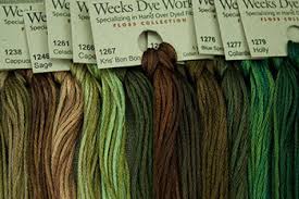 weeks dye works hand over dyed fibers embroidery floss