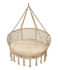 Bliss Hammocks Natural 5 Round Rope Hammock Chair Pillows Zulily Hanging Hammock Chair Hammock Chair Hammock Swing Chair