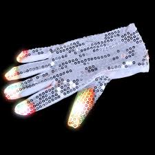 The glove was bought by hong kong businessman hoffman ma on behalf of a hotel in macau china, where it will now go on display. Silver Sequin Led Right Hand Flashing Multi Color Raving Glove