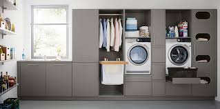 These storage ideas should help you organize your laundry room without investing too much money or time. Schuller Utility Room Alba Interiors