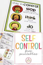 Self Control Chart In 2020 Self Control Help Teaching Kindergarten Worksheets