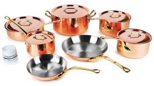 Mauviel Copper Cookware Set 2 5mm 12 Piece M250b M Heritage Cutlery And More Copper Cookware Set Copper Cookware Cookware Set