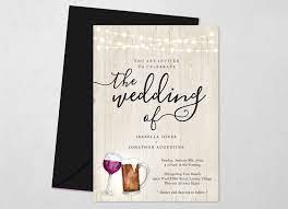 Beer Wine Wedding Invitation Template Printable Brewery Etsy In 2021 Wine Wedding Invitations Wedding Invitations Labels Wedding Invitation Templates