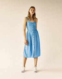 Tencel Dress With Buttons Tencel Dress Dresses Clothes
