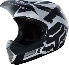 fox racing rampage comp full face helmet black chrome xl