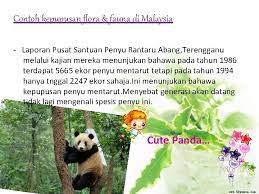Flora indonesia menyumbang 10% keanekaragaman flora dunia, sedangkan fauna indonesia menyumbang lebih dari 10% fauna dunia, dengan detail fauna langka di indonesia. Kepupusan Flora Flauna Name Pok Jie Enn Koo