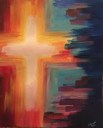 Cross Radiant Colorful Etsy Cross Art Painting Christian Art Painting Christian Paintings