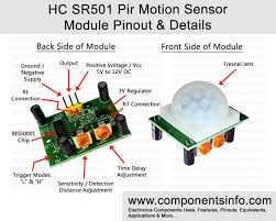 How do motion detectors work? Hc Sr501 Pir Motion Sensor Module Pinout Datasheet Details Components Info