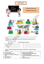 Table Manners Worksheet Table Manners Teaching Kids Manners Manners For Kids