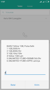 Paket yellow merupakan paket internet termurah dan terbaik saat ini untuk pengguna mobile smartphone android, ios (iphone), blackberry dan windows phone. Ternyata Paket Yellow 1gb Hari Rp 1000 Masih Ada Ini Cara Daftarnya Dansverine