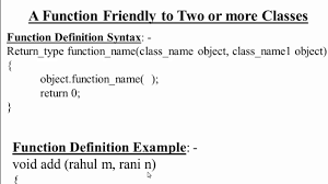 76 Operate On Objects Of Two Different Class Using Friend Function In C Hindi Youtube
