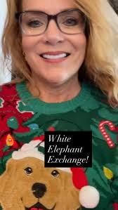 In the holiday spirit with presents, cookies, hot chocolate and more.  #whiteelephant #uglysweaterparty #holidays