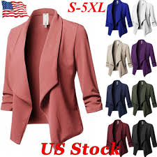 Details About Usa Women Long Sleeve Cardigans Open Front