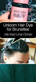 We Tried Dark Unicorn Hair Dye To Go Bright Without Bleach Unicorn Hair Dye Holographic Hair Dyed Hair