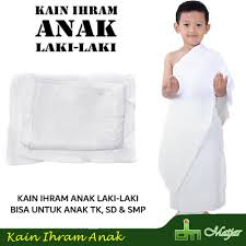 Jika dilakukan juga tanpa ada keperluan yang mustahak maka ia berdosa dan dikenakan dam (takhyir dan taqdir). Kain Ihram Manasik Haji Umrah Anak Tk Sd Smp Murah Baju Ihrom Manasik Anak Perlengkapan Umroh Haji Shopee Indonesia