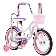 Schwinn Bloom Kids Bike 16 Inch Wheel Training Wheels Girls White Walmart Com Kids Bike Schwinn 16 Inch Wheels