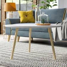 The best round coffee tables will offer you attractive services. Avignon Round Coffee Table White Wooden Top Solid Wood Legs Cft35w Ebay
