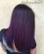 Deep Purple Shoulder Length Purple Hair