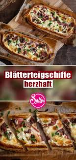 Leckeres essen essen und trinken blätterteig herzhaft vorspeisen rezepte gekochter schinken zutaten flammkuchen toast zwiebelkuchen aufschnitt. Schmandschiffchen Aus Blatterteig Herzhaft Fingerfood Rezepte Rezepte Blatterteig Herzhaft