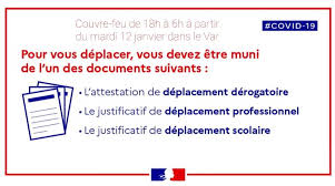Alors bamboche ou pas ? Prefet Du Var On Twitter Covid19 A Partir Du Mardi 12 Janvier Le Couvrefeu Est Avance A 18h Dans Le Var Pour Vous Deplacer Pensez A L Attestation De Deplacement Derogatoire