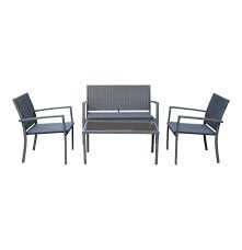 Terrace Leisure Maxima 4 Pce Wicker Set Makro Online Outdoor Chairs Outdoor Furniture Outdoor Decor