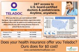 Does Your Health Insurance Offer You Teladoc Ours Does For 0 Cost W Affordable Health Insurance Plans Health Insurance Plans Affordable Health Insurance
