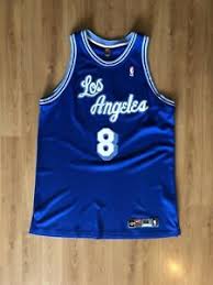 Upon moving to los angeles in 1960, they retained the blue and white scheme. Authentic Vintage Nike Los Angeles Lakers Kobe Bryant Hwc Jersey 52 Xl Xxl Blue Ebay