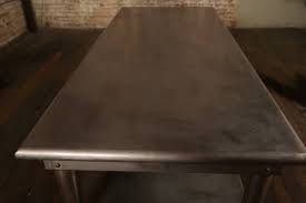 You may find metal kitchen cabinets available in a cool crisp, futuristic stainless steel, which comes in various colors or an antique heartwarming, glow of copper. Vintage Stainless Steel Kitchen Table At 1stdibs