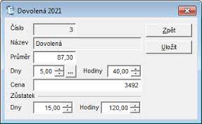 Počet dní 2, ubytování v termínu: Vypocet Dovolene Od Ledna 2021 Ekonom System